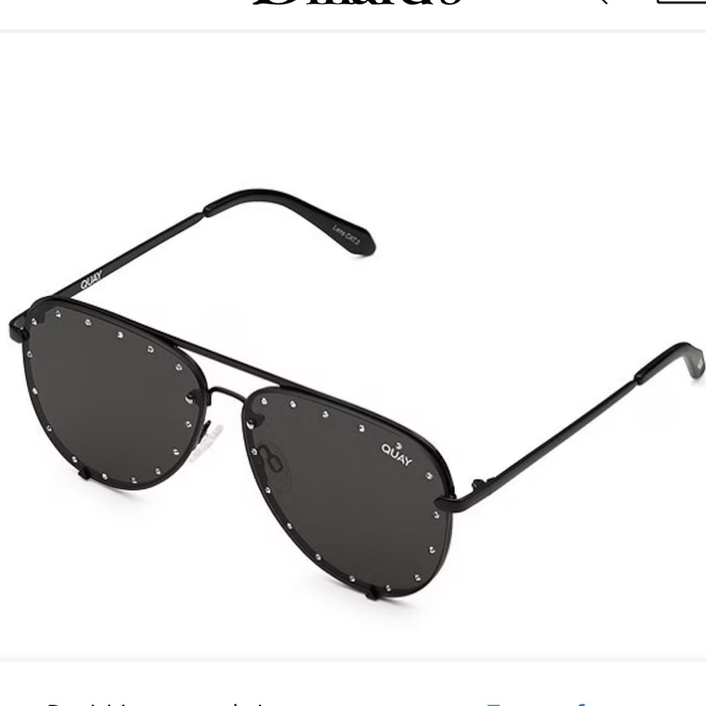 Quay Australia Black Sunglasses